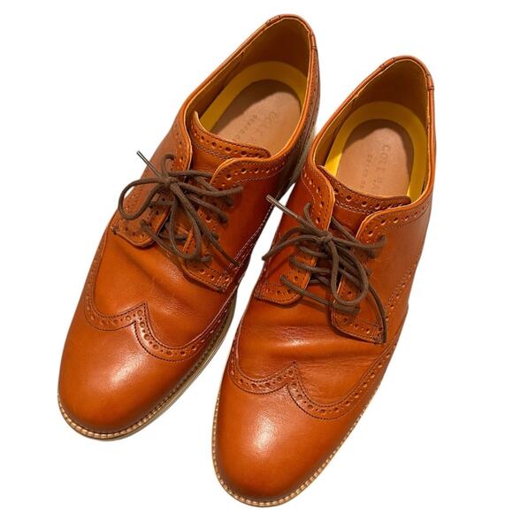 Cole Haan Original Grand Wingtip Lace Up Oxford Shoes Brown, size 11.5 main image 4